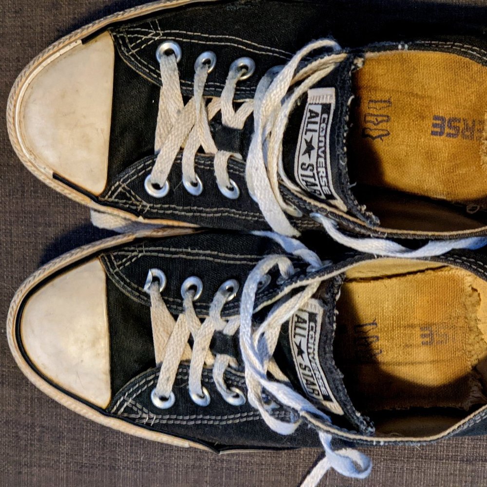 Converse chucks star black low-top laced 7.5/9.5